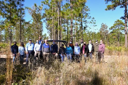 Senator Keith Perry, Florida Department of Environmental Protection Secretary Noah Valenstein and other environmental leaders recently visited several land acquisition projects in the Suwannee Valley
