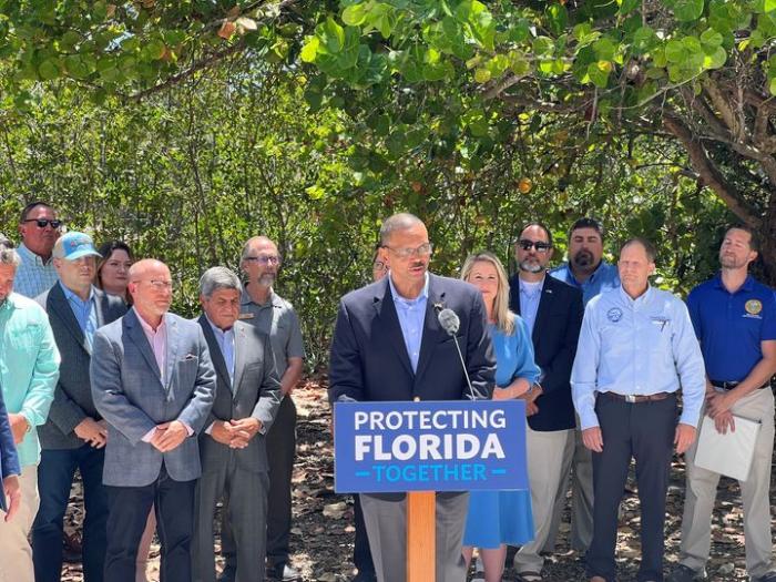 Secretary Hamilton announcing Resilient Florida grants in Ft. Myers